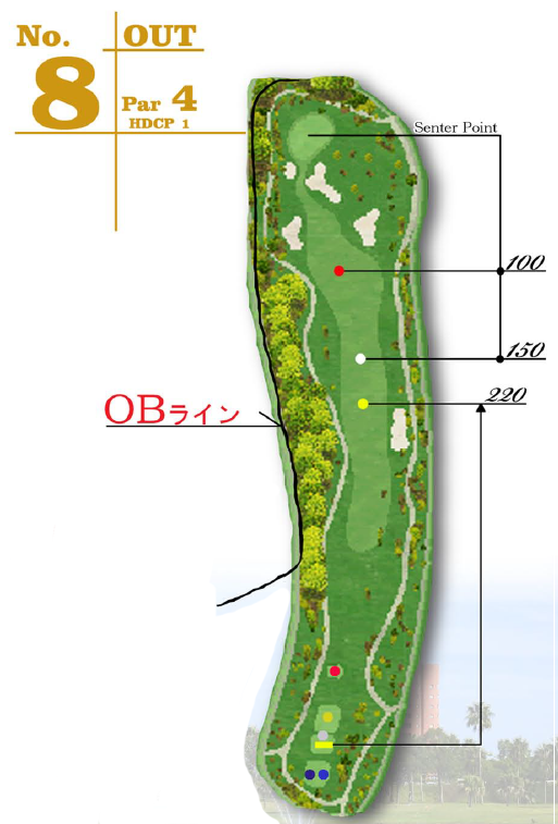 아이와미야자키 골프클럽 OUT HOLE : 8