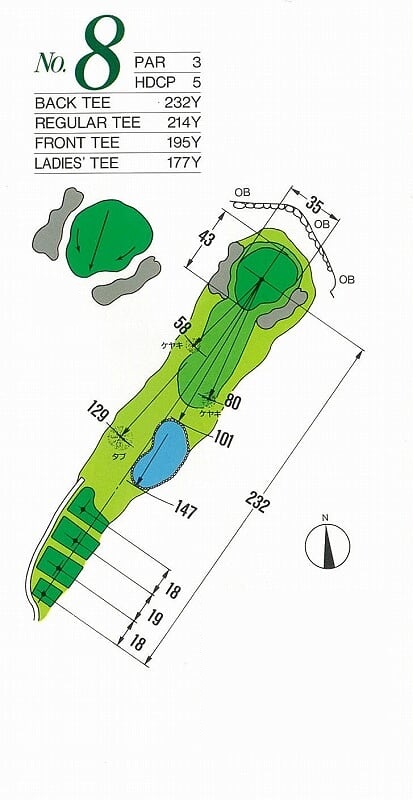 케도인골프클럽 & 호텔케도인 OUT HOLE : 8