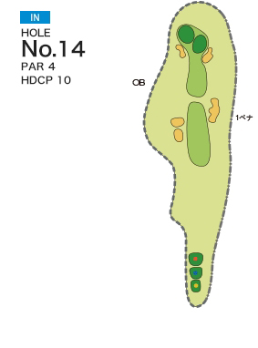 [PGM] 사츠키 골프 클럽 텐파이 코스  IN HOLE : 14