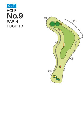 [PGM] 마츠시마치산 컨트리클럽 오오사토코스  OUT HOLE : 9