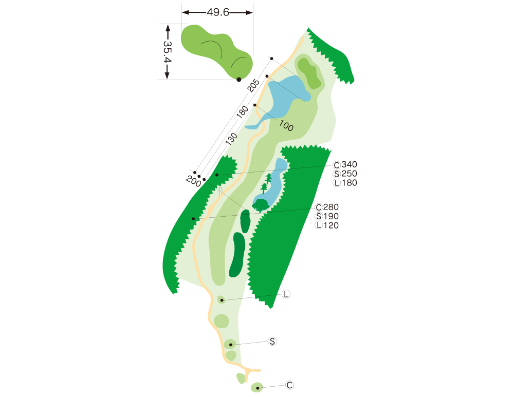 가고시마 타카마키(다카마키) 컨트리클럽[셀프x, 캐디포함만 가능] OUT HOLE : 8
