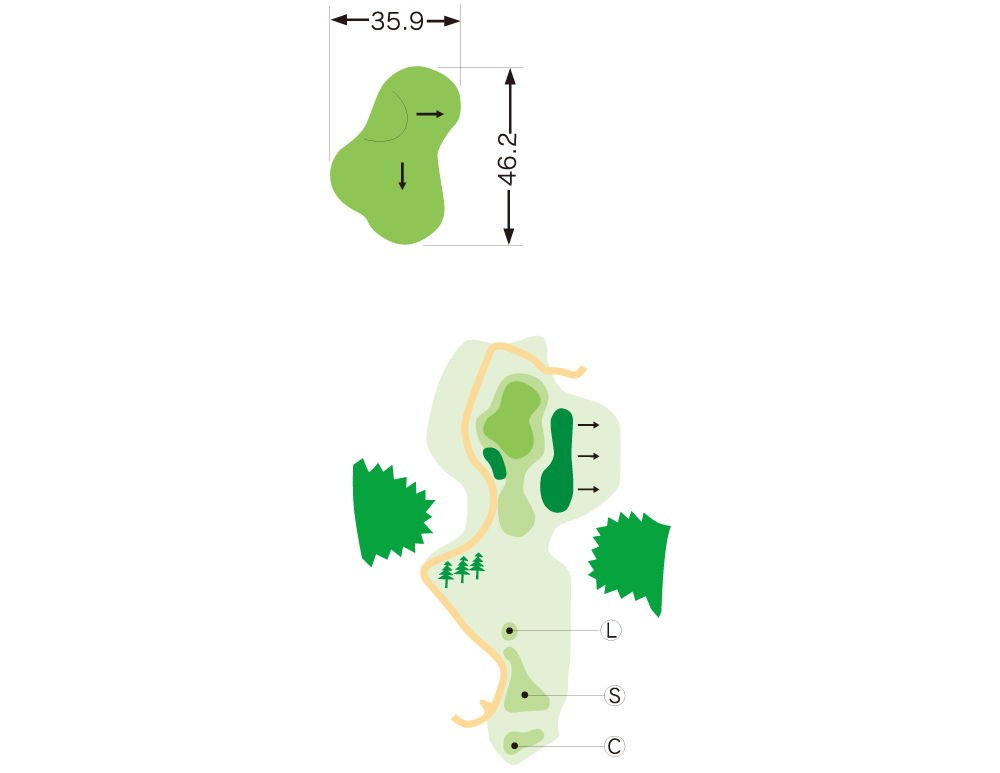 가고시마 타카마키(다카마키) 컨트리클럽[셀프x, 캐디포함만 가능] OUT HOLE : 3