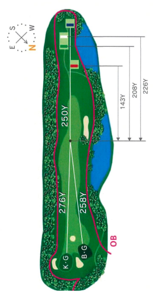 트라이얼골프리조트 와카미야코스 [후쿠오카공항 40분] OUT HOLE : 3