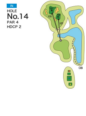 [PGM] 다마쓰쿠리골프클럽 와카우미코스 IN HOLE : 14
